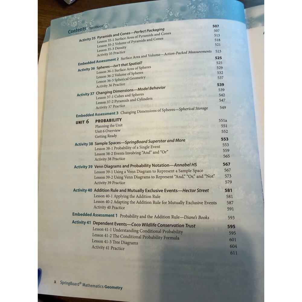Springboard Geometry Teacher Edition Math Book - Picture 10 of 13